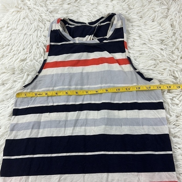 Lululemon All Tied Up Tank Beach Blanket Stripe Alarming Naval Blue - Picture 2 of 5